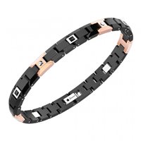 Bracciale Zancan Uomo Hi Teck in Ceramica Spinello EHB161